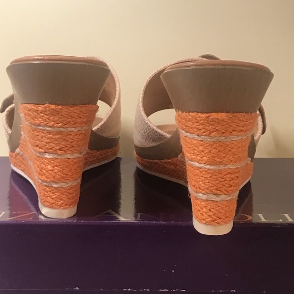 New Enzo Angiolini Ealevon Vintage Wedges Sandals 7.5 - Picture 8 of 10